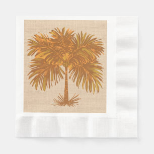 Serviette En Papier Jour de Thanksgiving aux tons de terre tropicaux e