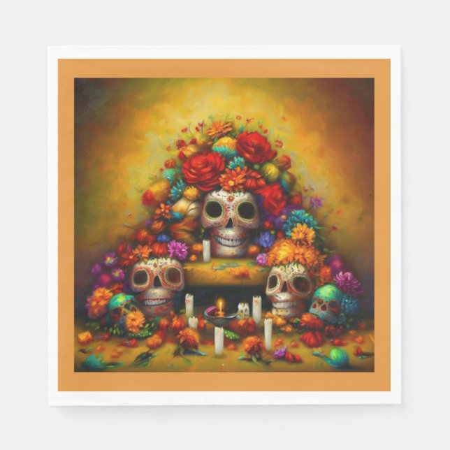 Serviette En Papier Jour des détentions mortes 1 (Devant)