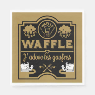 Serviette En Papier Jour des gaufres