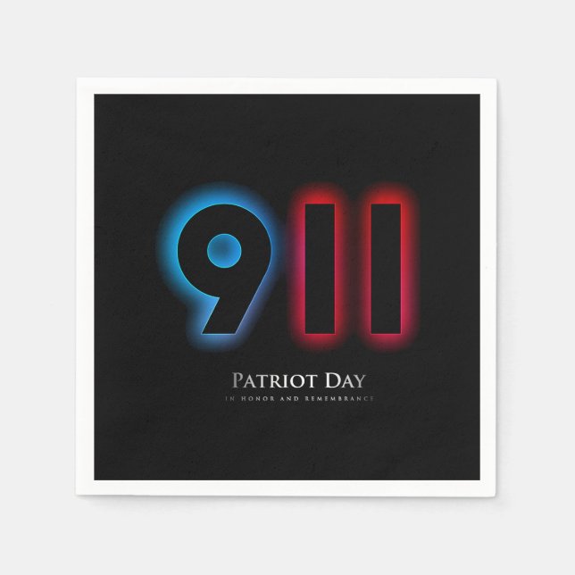 Serviette En Papier Jour du patriote Vector 911 (Devant)