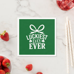 Serviette En Papier Jour le plus chanceux St Patricks Day Irlandais Ch