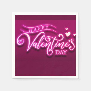Serviette En Papier Joyeuse Saint-Valentin