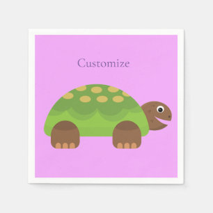 Serviette En Papier Joyeuse tortue souriante Thunder_Cove