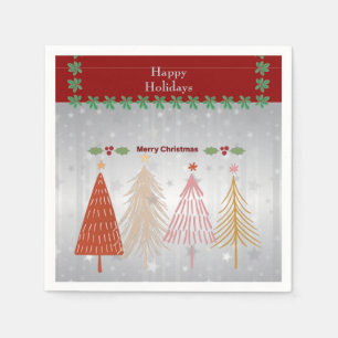 Serviette En Papier Joyeuses fêtes, Joyeux Noël,