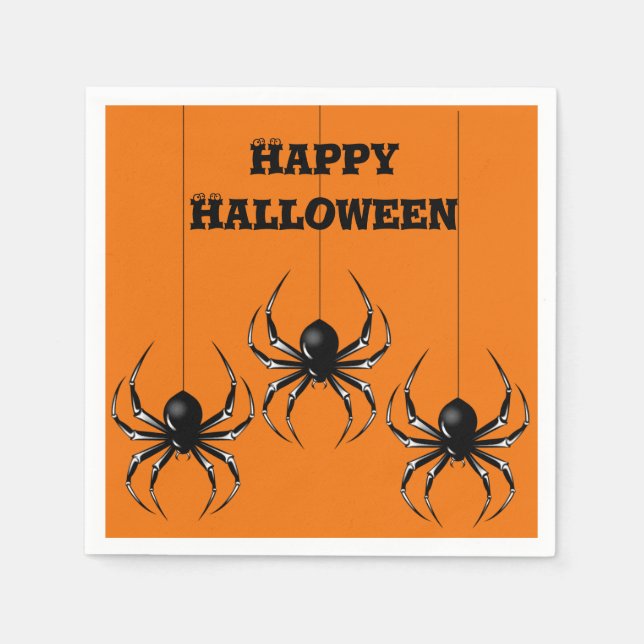 Serviette En Papier Joyeuses serviettes Halloween (Devant)