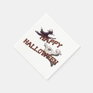 Serviette En Papier Joyeuses serviettes Halloween