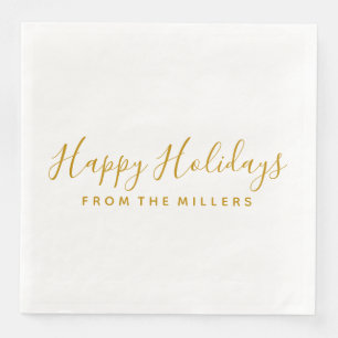 Serviette En Papier Joyeuses vacances Napkin