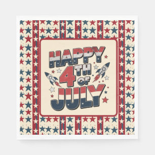 Serviette En Papier Joyeux 14 juillet 