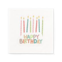 Joyeux Anniversaire avec Bougies allumées