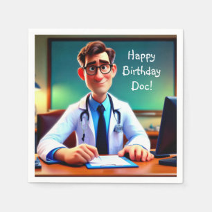 Serviette En Papier Joyeux Anniversaire Doc