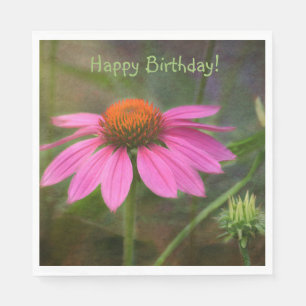 Serviette En Papier Joyeux anniversaire Dreamy ConeFlower