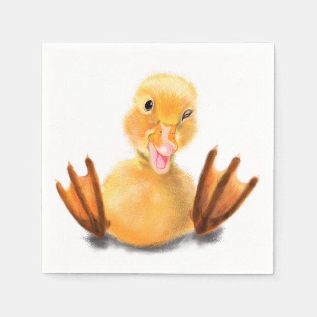Serviette En Papier Joyeux canard serviettes (Devant)
