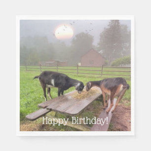 Serviette En Papier Joyeux dimanche de chèvre Anniversaire