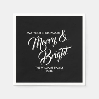 Serviette En Papier Joyeux et brillant Noël Papier de Noël Napkin