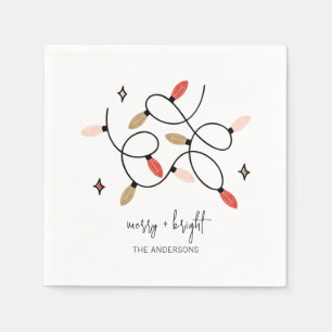 Serviette En Papier Joyeux et lumineux Noël