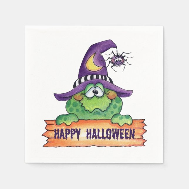Serviette En Papier Joyeux Halloween (Devant)