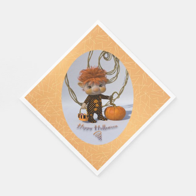 Serviette En Papier Joyeux Halloween ! (Coin)