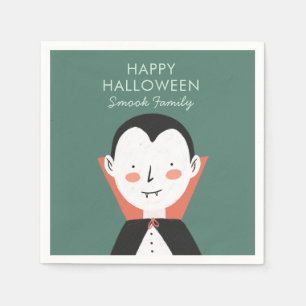 Serviette En Papier Joyeux Halloween Dracula