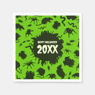 Serviette En Papier Joyeux Halloween personnalisé année sombre créatur