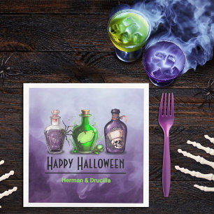 Serviette En Papier Joyeux Jar d'apothecaire d'Halloween