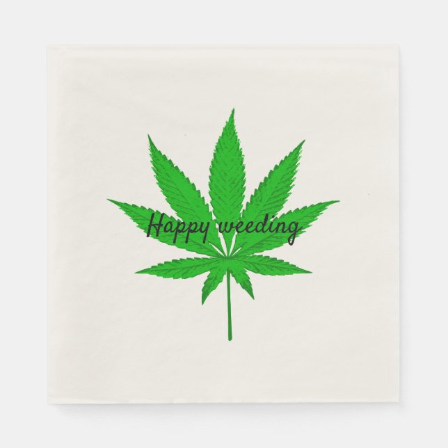 Serviette En Papier Joyeux jeu de Mariage Weeding (Devant)