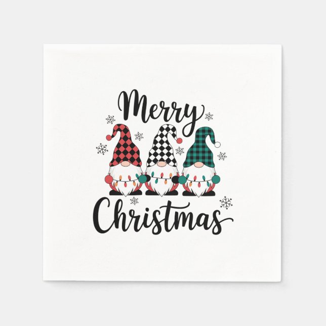 Serviette En Papier Joyeux Noël (Devant)