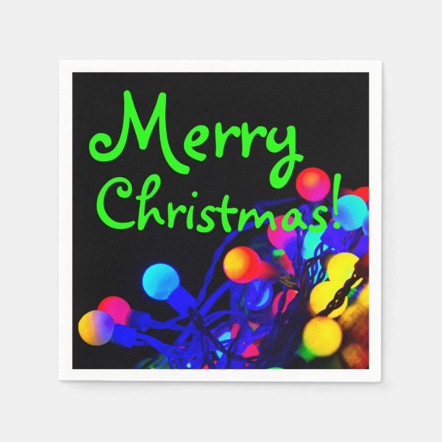 Serviette En Papier Joyeux Noël (Devant)