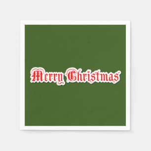 Serviette En Papier Joyeux Noël