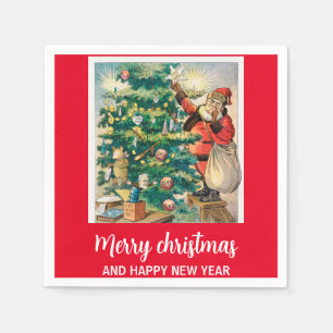 Serviette En Papier Joyeux Noël et bonne année