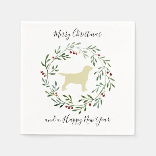 Serviette En Papier Joyeux Noël Joyeux Labrador Joyeux Labrador Retrie
