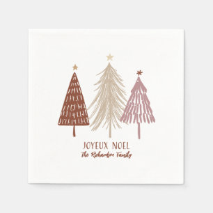 Serviette En Papier Joyeux Noel Joyeux Noël Festif Arbres de vacances
