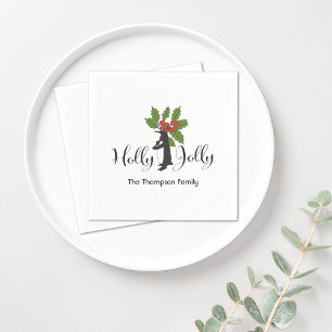 Serviette En Papier Joyeux Noël Mignon Drôle Manchot Papier de Noël