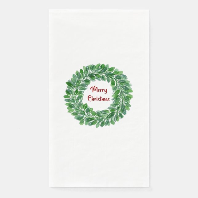 Serviette En Papier Joyeux Noël Papier serviette d'hôte (Devant)