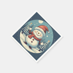 Serviette En Papier Joyeux Noël vintage