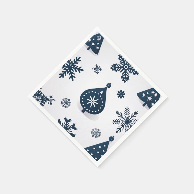 Serviette En Papier Joyeux Noël vintage (Coin)