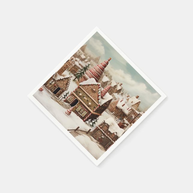 Serviette En Papier Joyeux Noël vintage (Coin)