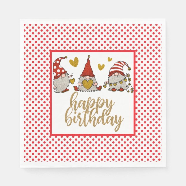 Serviette En Papier Joyeux Nouvel An (Devant)