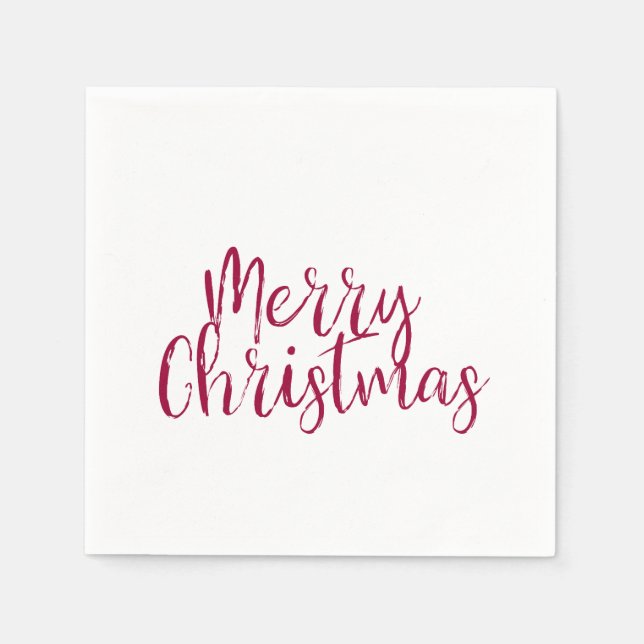 Serviette En Papier Joyeux papier de Noël Napkin (Devant)