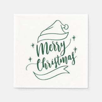 Serviette En Papier Joyeux papier de Noël Napkin