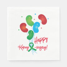 Joyeux papier de rein versary Napkin