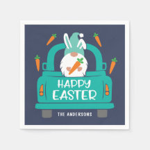 Joyeux Pâques mignonne moderne Gnome Nom du camion