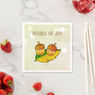 Serviette En Papier Joyeux paquet de joie pour jumeaux Baby Shower d'a