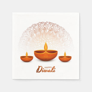 Serviette En Papier Joyeux serviettes Diwali