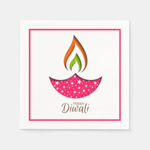 Serviette En Papier Joyeux serviettes Diwali