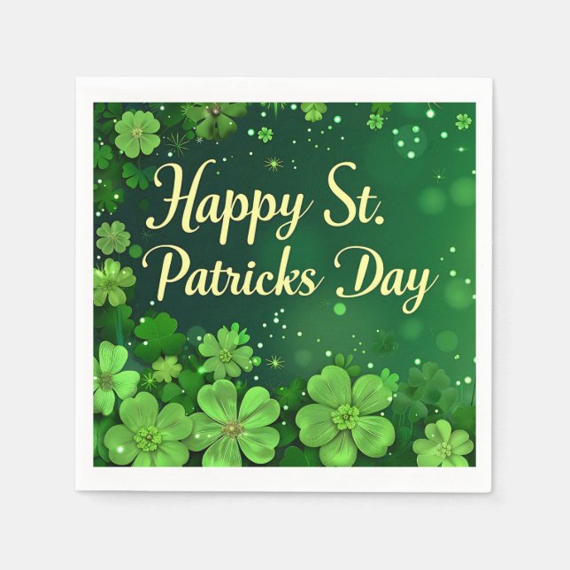 Serviette En Papier Joyeux St. Patrick's Day Paper Napkin (Devant)