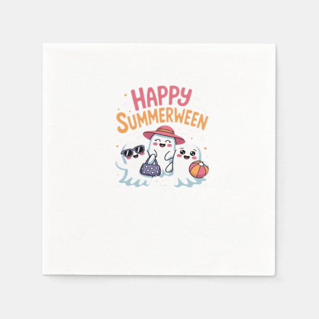 Serviette En Papier Joyeux summerween classique (Devant)