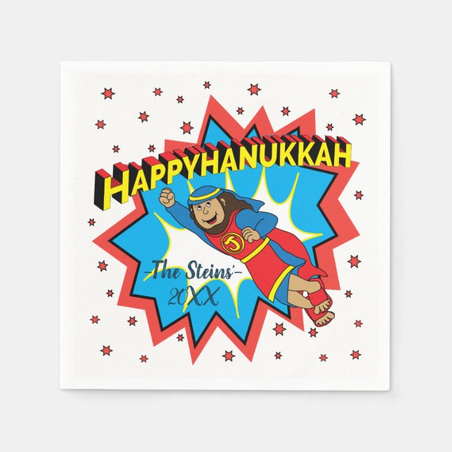 Serviette En Papier Judah Maccabee Le Parti Hammer Hanoukka (Devant)