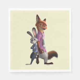 Serviette En Papier Judy et Nick Meilleurs Amis