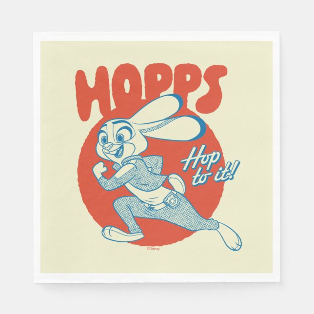 Serviette En Papier Judy Hopps - Hop to it! (Devant)