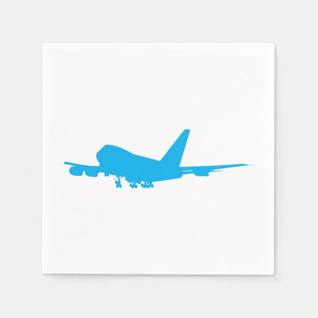 Serviette En Papier Jumbo Jet Design Napkins (Devant)